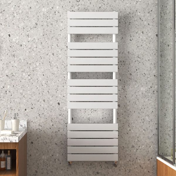 Arezzo Matt White 1512 x 500mm Heated Towel Rail - Image 3