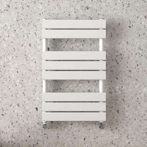 Arezzo Matt White 840 x 500mm Heated Towel Rail - Image 3
