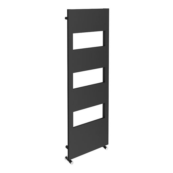 Arezzo Anthracite 1500 x 500 Designer Panel Radiator with Towel Rails - Image 4