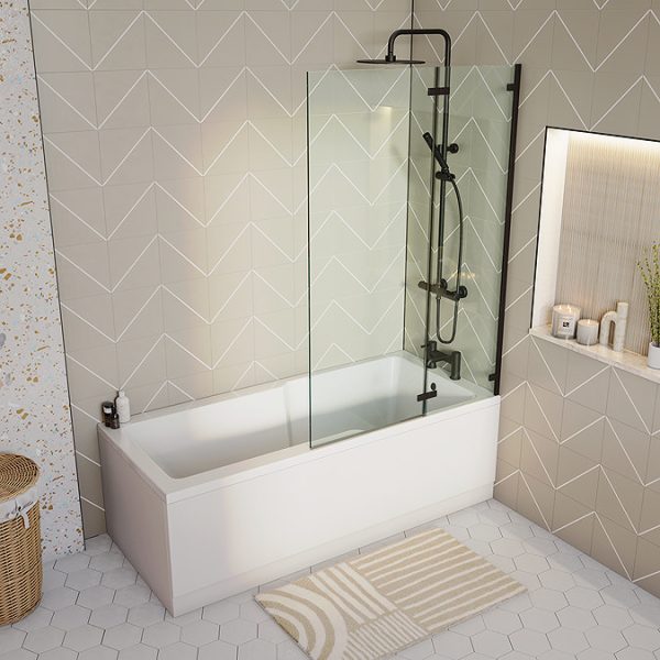 Arezzo Deluxe Cool Touch Round Thermostatic Shower (250mm Head   Matt Black) - Image 9