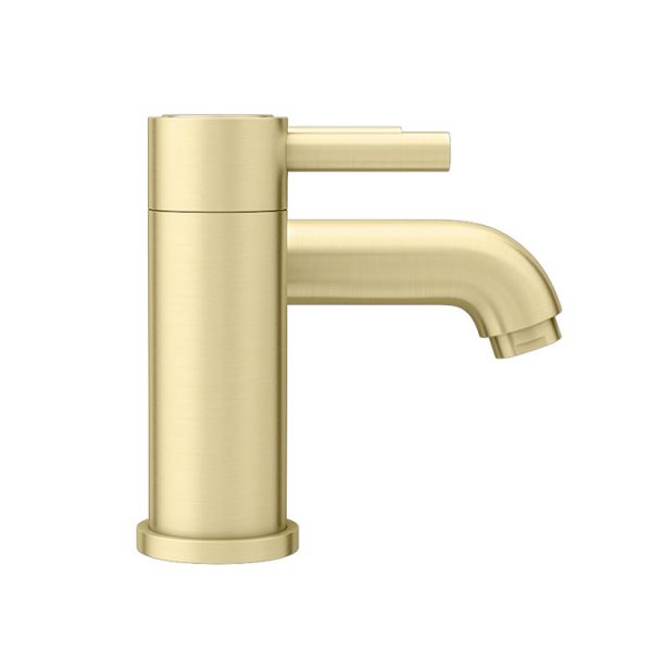 Arezzo Round Brushed Brass Bath Filler Tap - Image 5