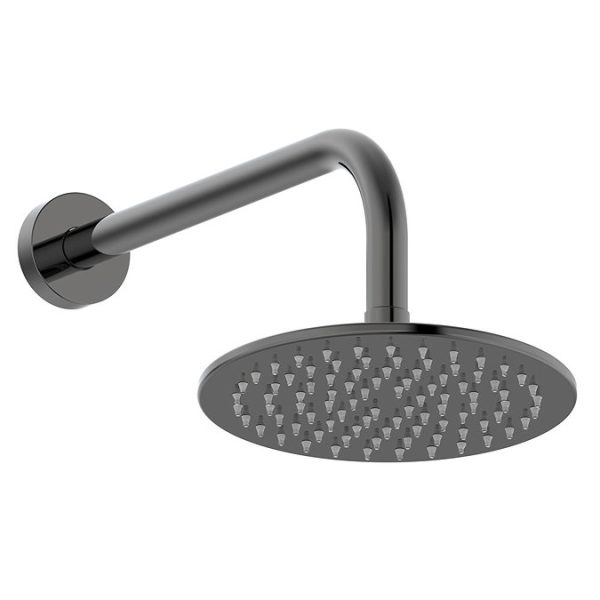 Arezzo Twilight Black Chrome Round Shower Package with Concealed Valve + Head - Image 4