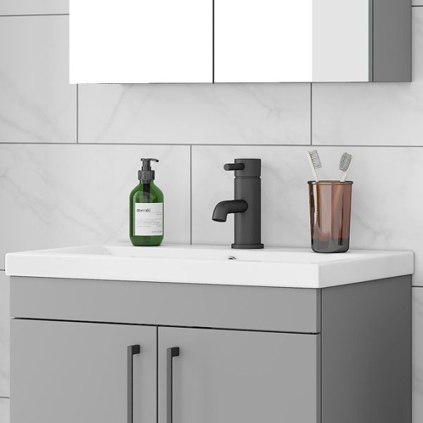 Arezzo Round Matt Black Tap Package (Bath + Basin Tap) - Image 7