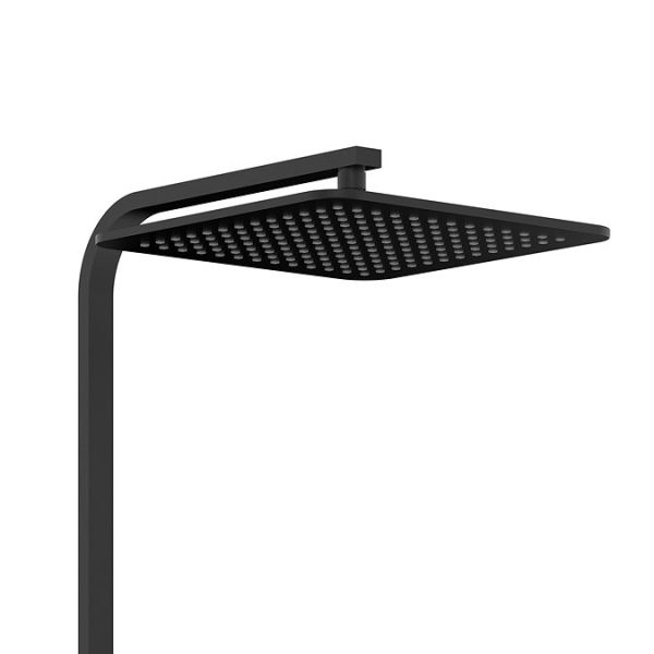 Arezzo Deluxe Cool Touch Square Thermostatic Shower (250 x 250mm Head   Matt Black) - Image 4
