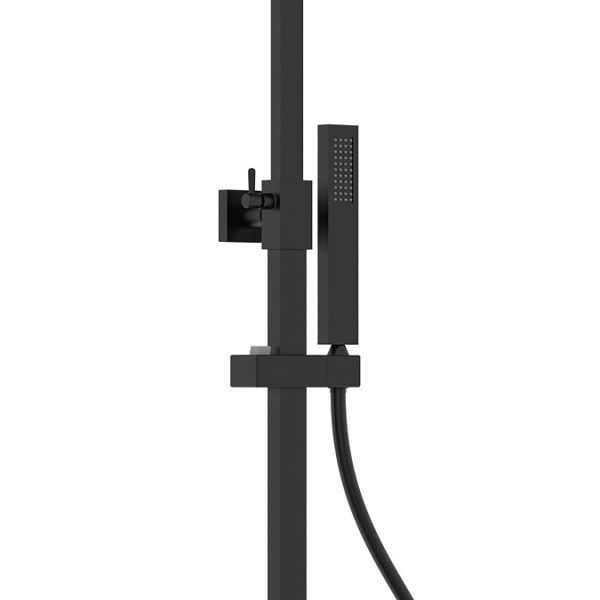 Arezzo Deluxe Cool Touch Square Thermostatic Shower (250 x 250mm Head   Matt Black) - Image 5