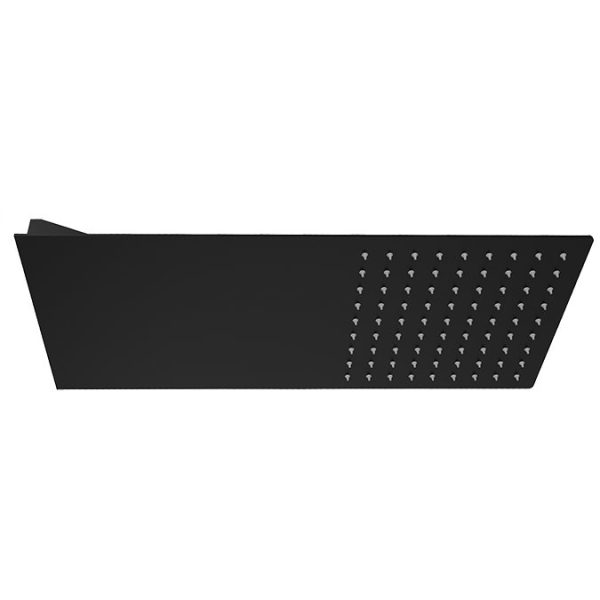 Arezzo Matt Black Square Shower Package with Concealed Valve + Flat Fixed Shower Head - Image 3
