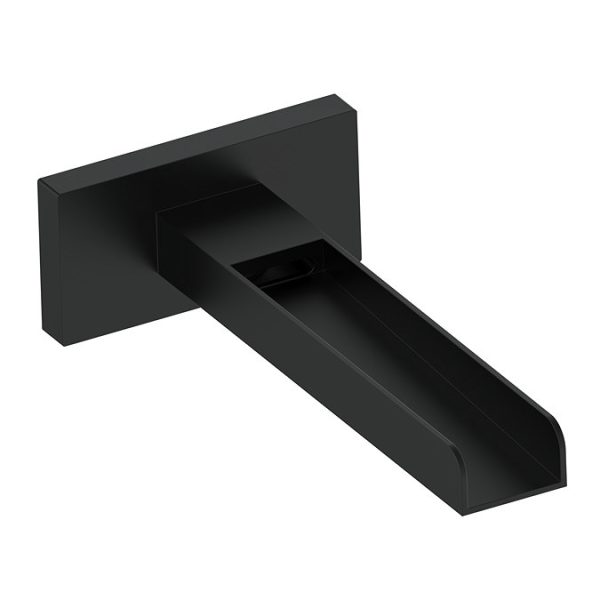 Arezzo Matt Black Shower Set (Fixed Shower Head + Waterfall Bath Filler) - Image 3