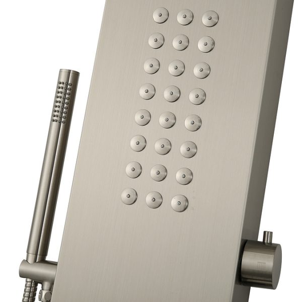 Arezzo Shower Tower Panel   Stainless Steel (Thermostatic) - Image 6