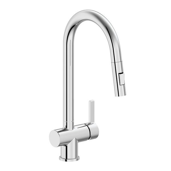 Bower Chrome Single Lever Kitchen Tap with Pull Out Spray - Image 3