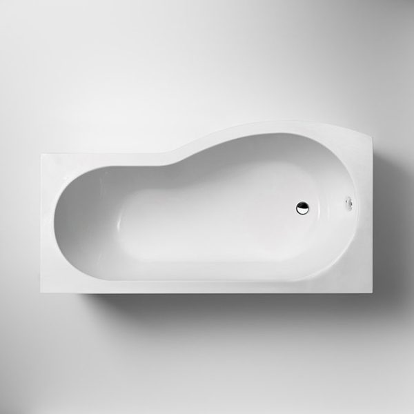 Cruze B Shaped Shower Bath   1700mm incl. Screen with Rail & Panel - Image 5