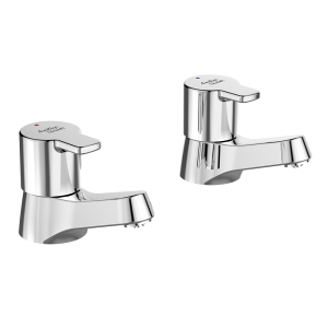 Armitage Shanks Sandringham SL 21 Basin Pillar Taps (Pair)   Chrome