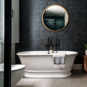 BC Designs Bampton Double Ended Freestanding Bath 1555 x 740mm   Silk Matt White