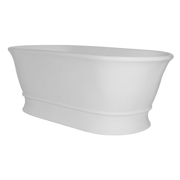 BC Designs Aurelius Double Ended Freestanding Bath 1740 x 760mm   Silk Matt White - Image 2