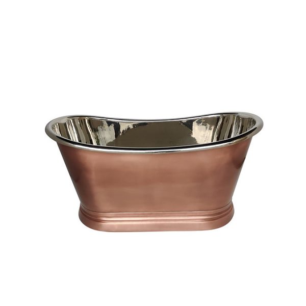 BC Designs 1700mm Antique Copper / Nickel Double Ended Freestanding Bath - Image 2