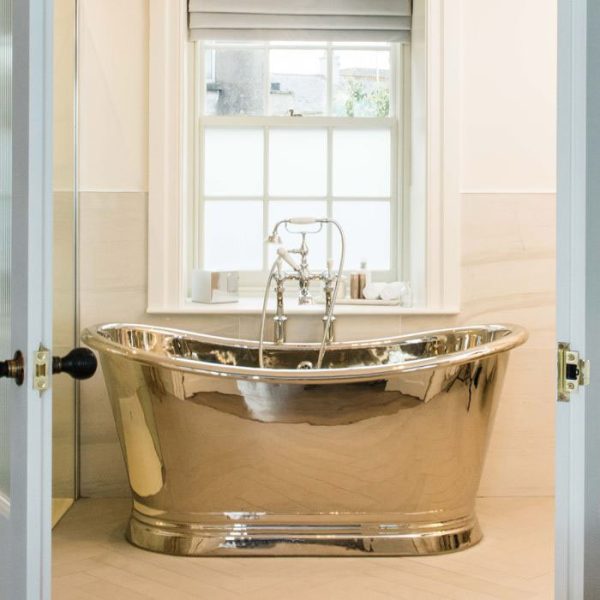 BC Designs 1700mm Nickel Double Ended Freestanding Bath - Image 3