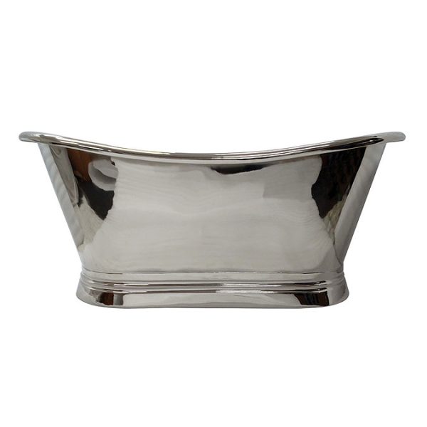 BC Designs 1700mm Nickel Double Ended Freestanding Bath - Image 2