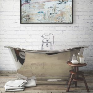BC Designs 1700mm Nickel Double Ended Freestanding Bath