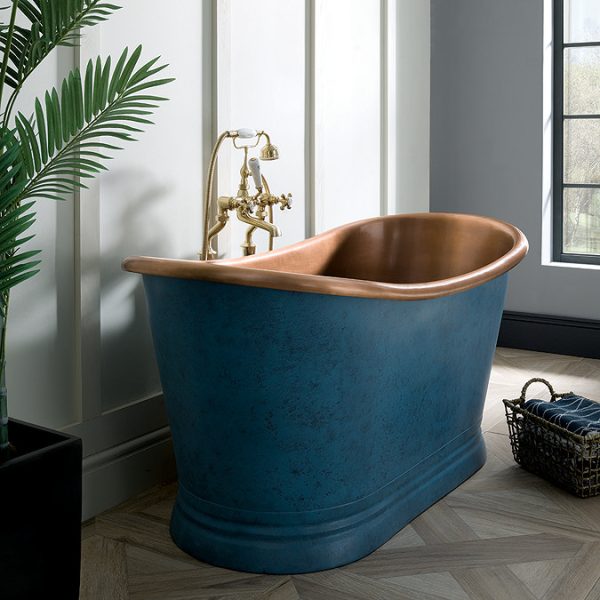 BC Designs 1500mm Copper / Patina Double Ended Freestanding Bath - Image 3
