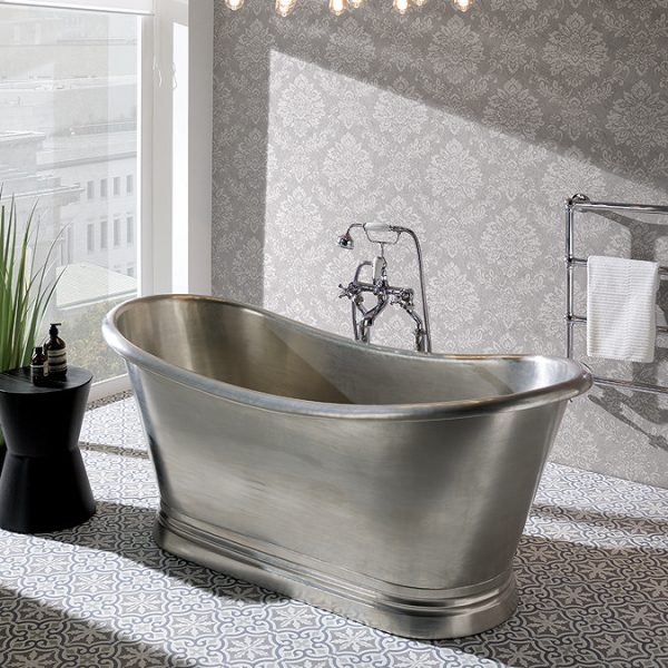 BC Designs 1500mm Tin Double Ended Freestanding Bath - Image 3