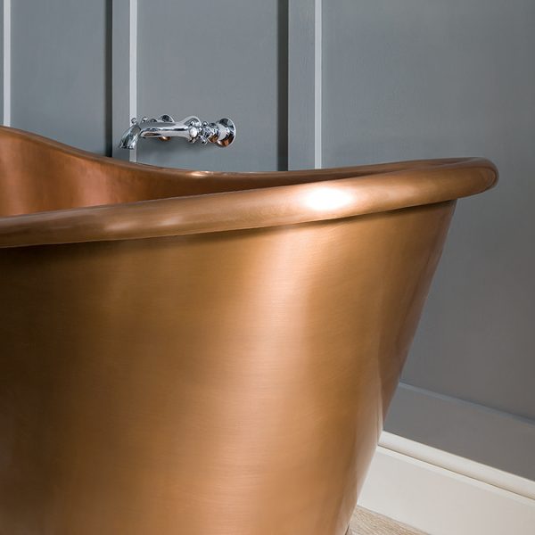 BC Designs 1500mm Antique Copper Double Ended Freestanding Bath - Image 3