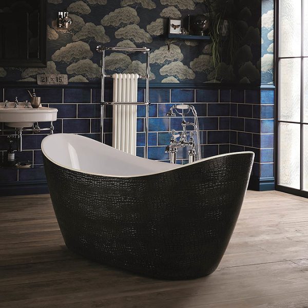 Heritage Alderley Croc Skin Effect Freestanding Acrylic Bath (1730 x 730mm) - Image 3