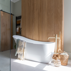 BC Designs Slipp 1590mm Modern Slipper Freestanding Bath