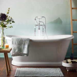 BC Designs 1700 x 750mm Double Ended Roll Top Freestanding Bath