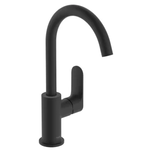 hansgrohe Rebris S Single Lever Basin Mixer 210 with Swivel Spout and Pop Up Waste