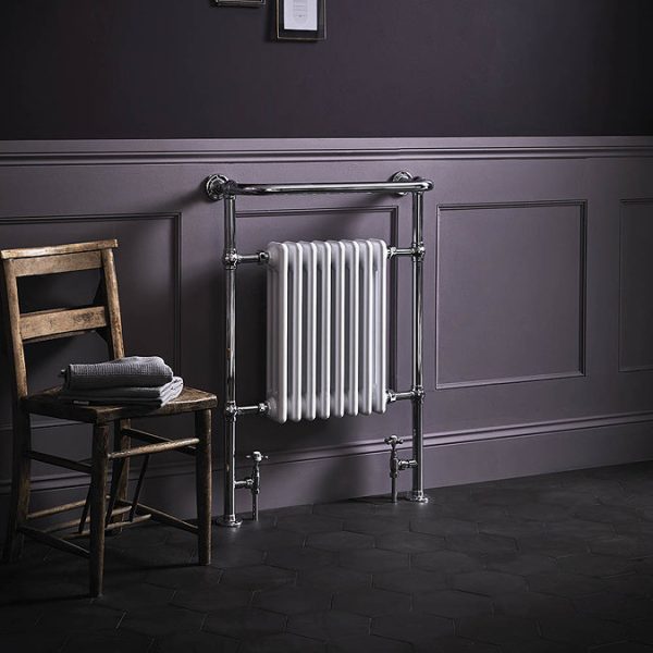 Bayswater Clifford Heated Towel Rail Radiator 965 x 673mm - Image 2
