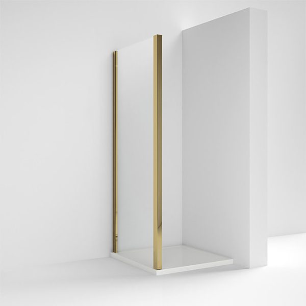 Toreno Brushed Brass 800 x 1900 Side Panel - Image 2