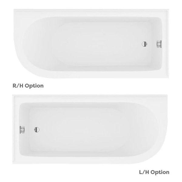 Appleby 1700 Roll Top Shower Bath with Brushed Brass Screen + Leg Set - Image 5