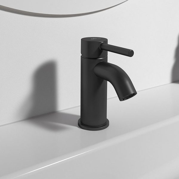Ideal Standard Ceraline Silk Black Mini Basin Mixer - Image 2