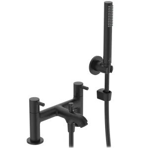 Ideal Standard Ceraline Silk Black 2 Tap Hole Bath Shower Mixer