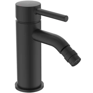 Ideal Standard Ceraline Silk Black Bidet Mixer with Pop up Waste