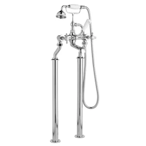 Hudson Reed Topaz Freestanding Bath Shower Mixer   Chrome