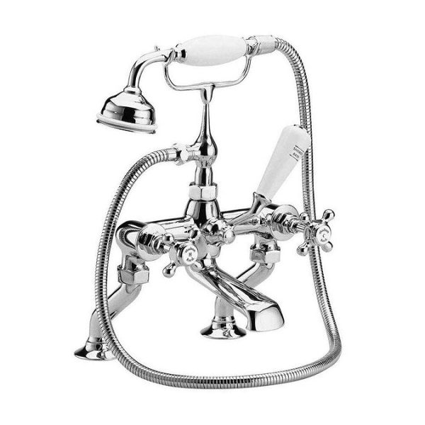 Hudson Reed Topaz Bath Shower Mixer with Extended Leg Set   Chrome - Image 3