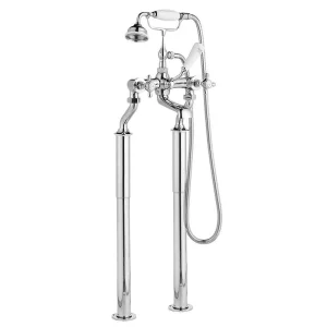 Hudson Reed Topaz Bath Shower Mixer with Extended Leg Set   Chrome