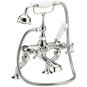 Hudson Reed Topaz Deck Mounted Bath Shower Mixer inc. Shower Kit   Chrome