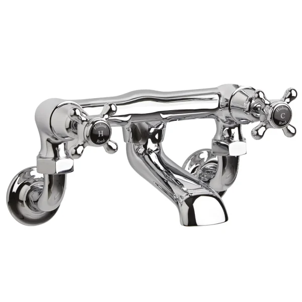 Hudson Reed Topaz Black Wall Mounted Bath Filler