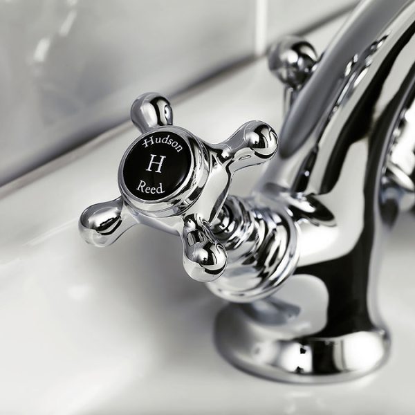 Hudson Reed Topaz Black Mono Basin Mixer Tap + Pop Up Waste - Image 2