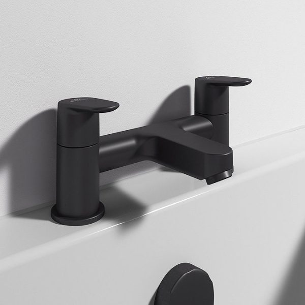 Ideal Standard Cerafine O Silk Black Dual Control Bath Filler - Image 2