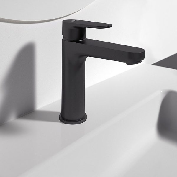 Ideal Standard Cerafine O Silk Black Basin Mixer - Image 2