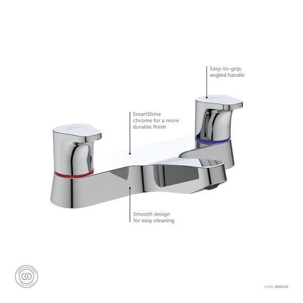 Ideal Standard Cerabase Dual Control Bath Filler - Image 3