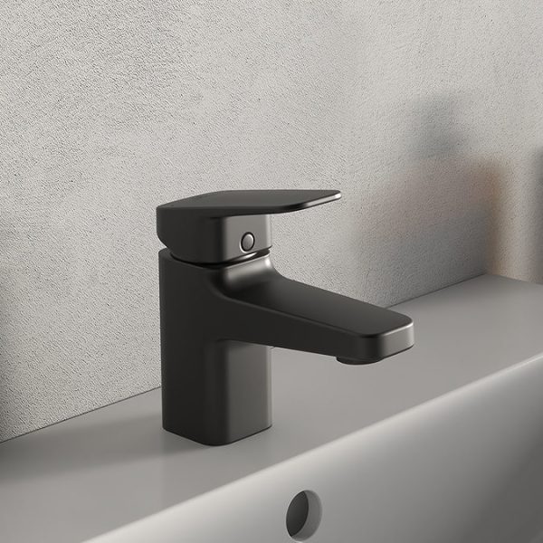 Ideal Standard Ceraplan Silk Black Single Lever Mini Basin Mixer (no waste) - Image 2