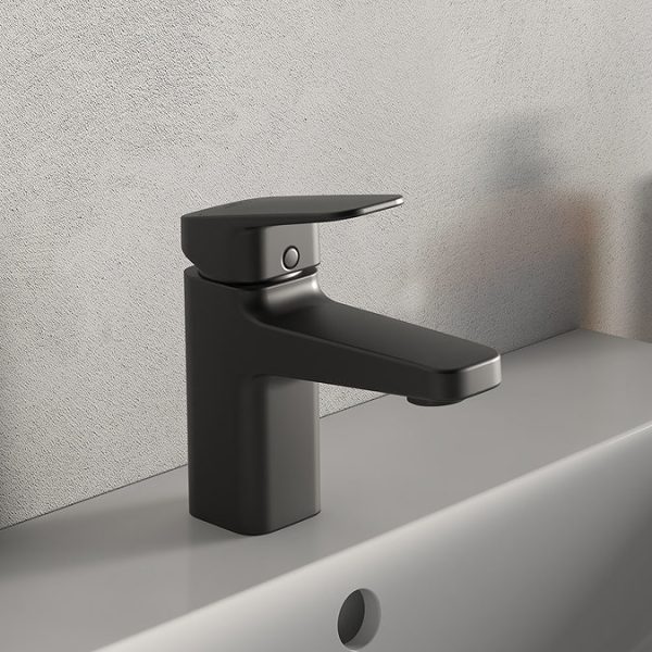 Ideal Standard Ceraplan Silk Black Single Lever Basin Mixer (no waste) - Image 5