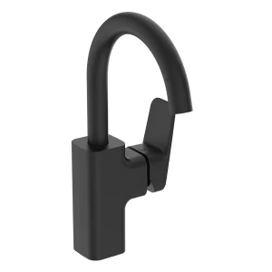 Ideal Standard Ceraplan Silk Black Single Lever High Spout Basin Mixer