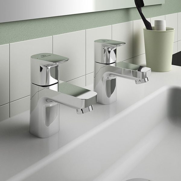 Ideal Standard Ceraplan Basin Pillar Taps - Image 4