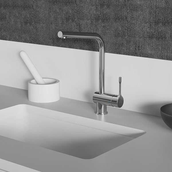 Ideal Standard Ceralook Chrome Single Lever L Shape Spout Kitchen Mixer - Image 5