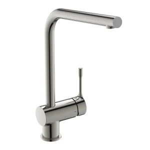 Ideal Standard Ceralook Silver Storm Single Lever L Shape Spout Kitchen Mixer