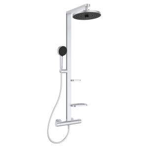 Ideal Standard Ceratherm Alu+ Silver Exposed Thermostatic Shower System